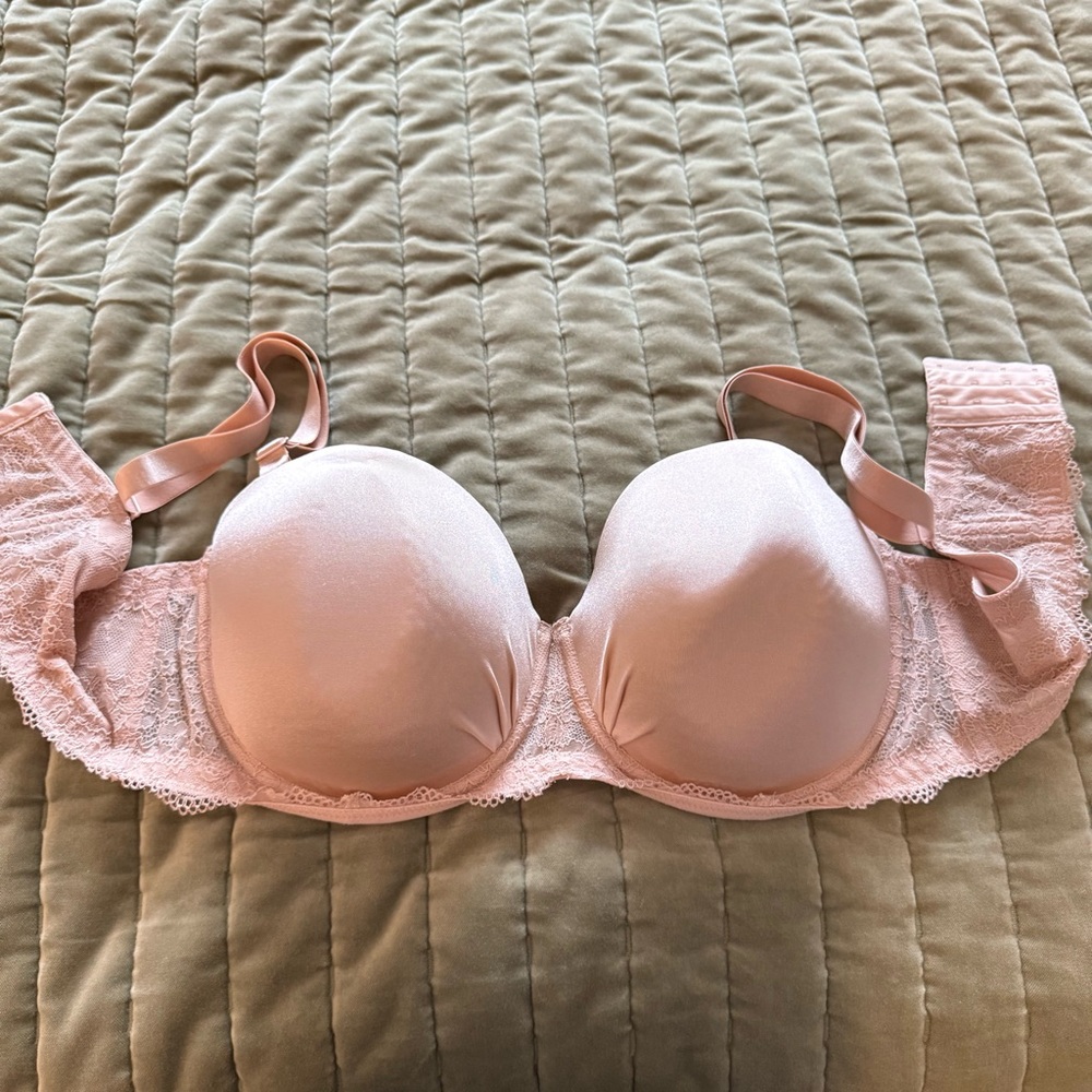 Deesse Lingerie Blush Lace Bra